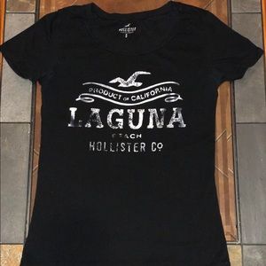 Hollister Black  T-shirt